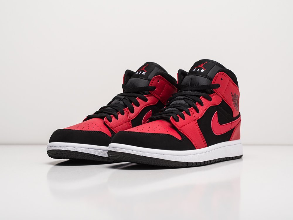 Nike Air Jordan 1 красные кожа мужские (AR22494) - фото 3
