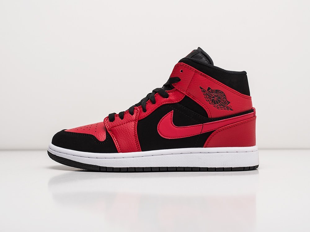 Nike Air Jordan 1 красные кожа мужские (AR22494) - фото 1