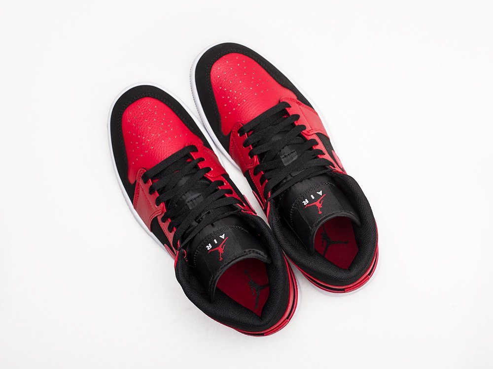 Nike Air Jordan 1 красные кожа мужские (AR22494) - фото 6