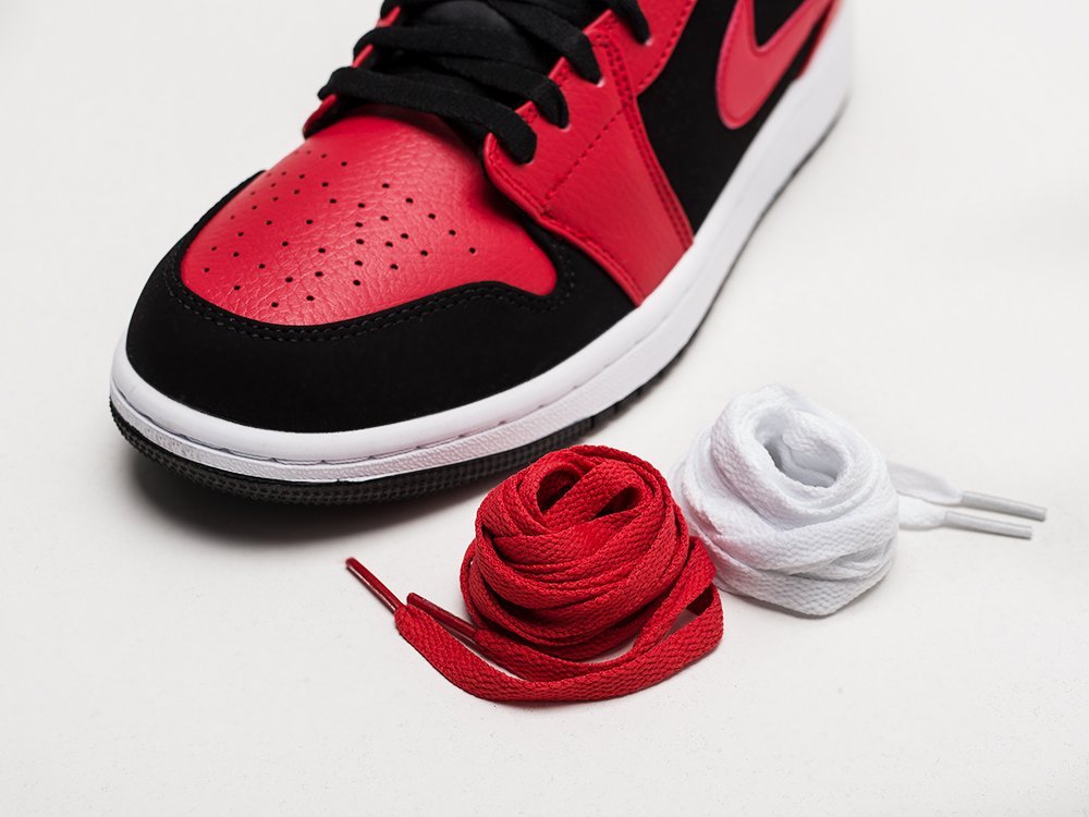 Nike Air Jordan 1 красные кожа мужские (AR22494) - фото 7