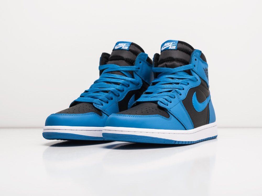 Nike Air Jordan 1 голубые кожа мужские (AR22496) - фото 3