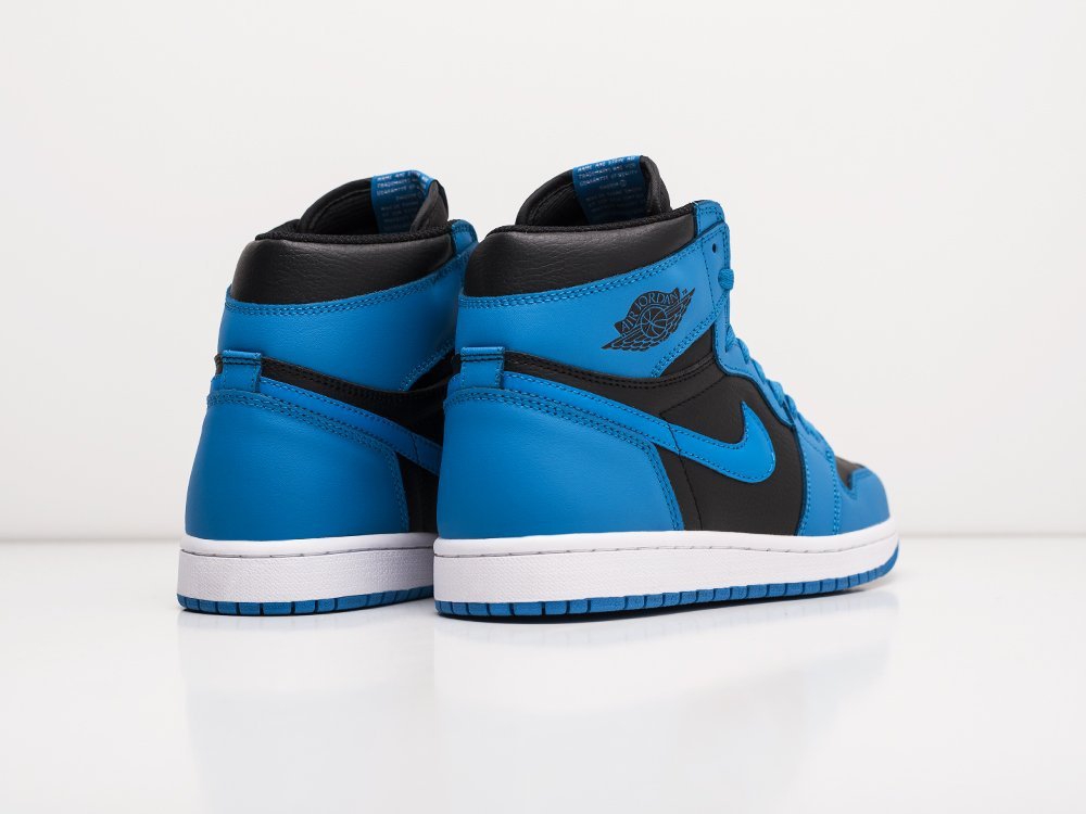 Nike Air Jordan 1 голубые кожа мужские (AR22496) - фото 4