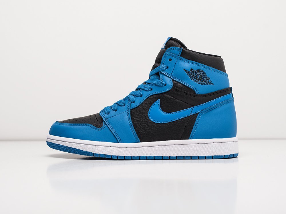 Nike Air Jordan 1 голубые кожа мужские (AR22496) - фото 1