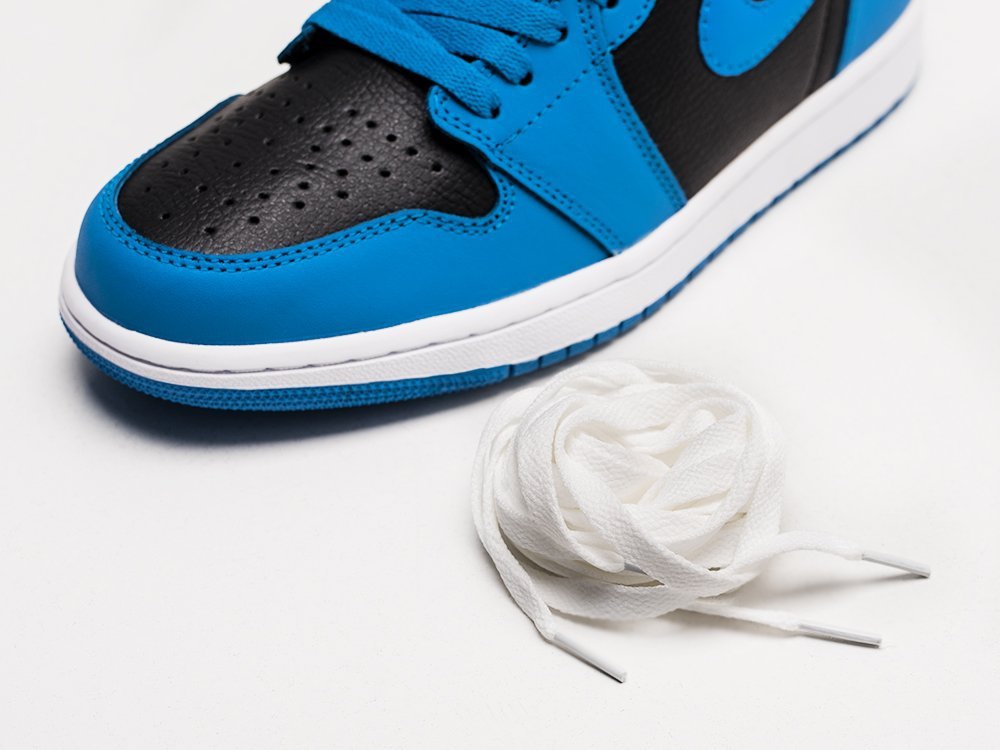 Nike Air Jordan 1 голубые кожа мужские (AR22496) - фото 7