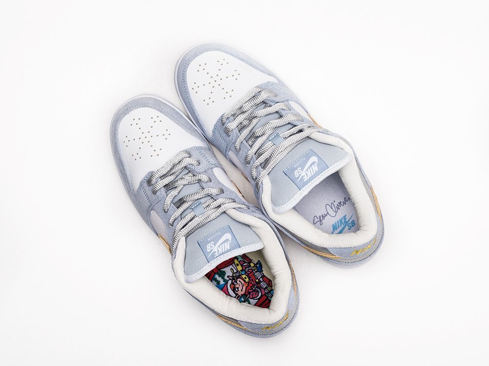 Nike SB Dunk Low Sean Cliver белые кожа мужские (AR22550) - фото 6 Nike SB Dunk Low Sean Cliver белые кожа мужские (AR22550) - фото 6