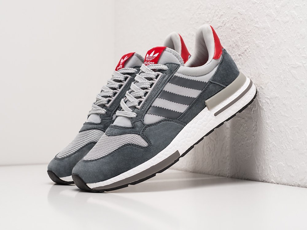 Adidas ZX 500 RM серые замша мужские (AR22555) - фото 2