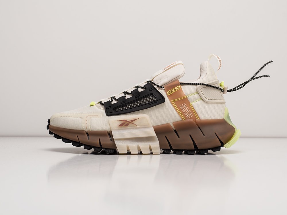 Reebok Zig Kinetica Edge белые кожа мужские (AR22566) - фото 1 Reebok Zig Kinetica Edge белые кожа мужские (AR22566) - фото 1