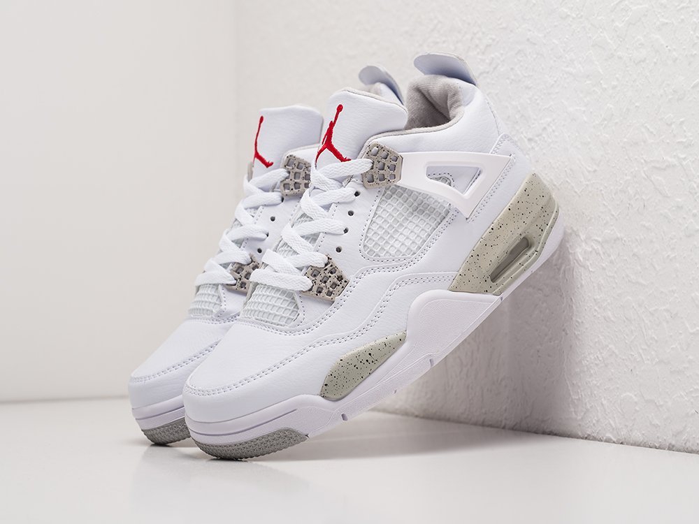 Nike Air Jordan 4 Retro WMNS белые кожа женские (AR22569) - фото 2 Nike Air Jordan 4 Retro WMNS белые кожа женские (AR22569) - фото 2