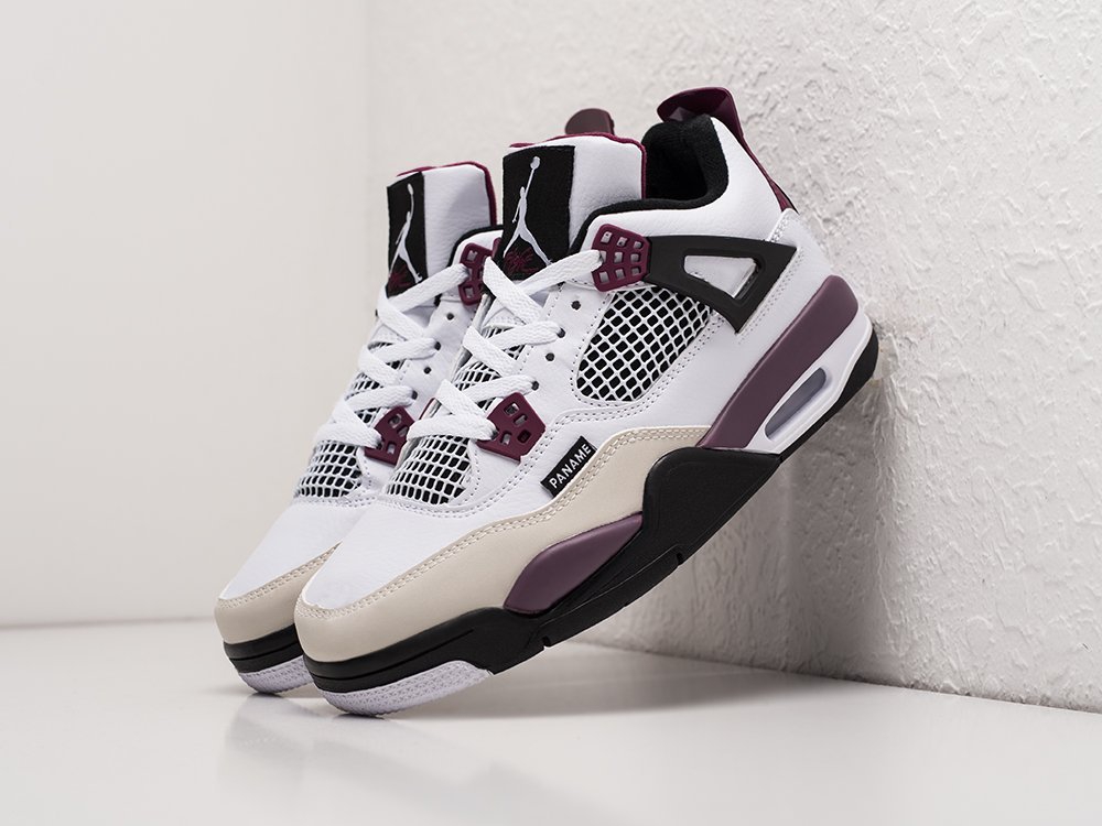 Nike x PSG Air Jordan 4 Retro WMNS белые кожа женские (AR22571) - фото 2 Nike x PSG Air Jordan 4 Retro WMNS белые кожа женские (AR22571) - фото 2