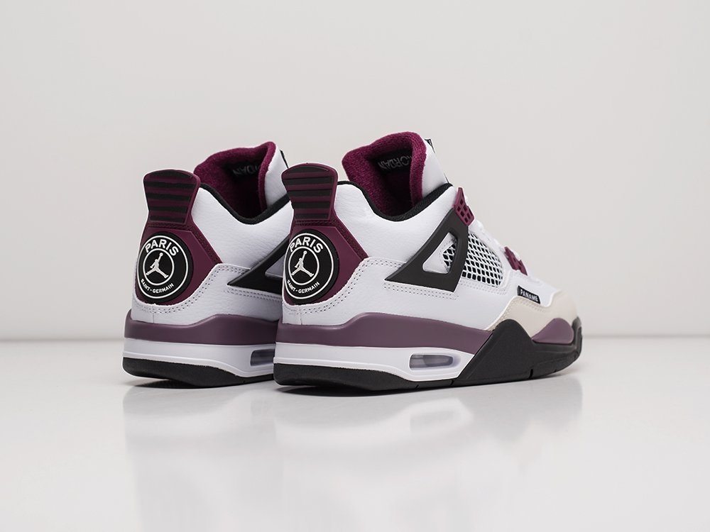 Nike x PSG Air Jordan 4 Retro WMNS белые кожа женские (AR22571) - фото 4 Nike x PSG Air Jordan 4 Retro WMNS белые кожа женские (AR22571) - фото 4