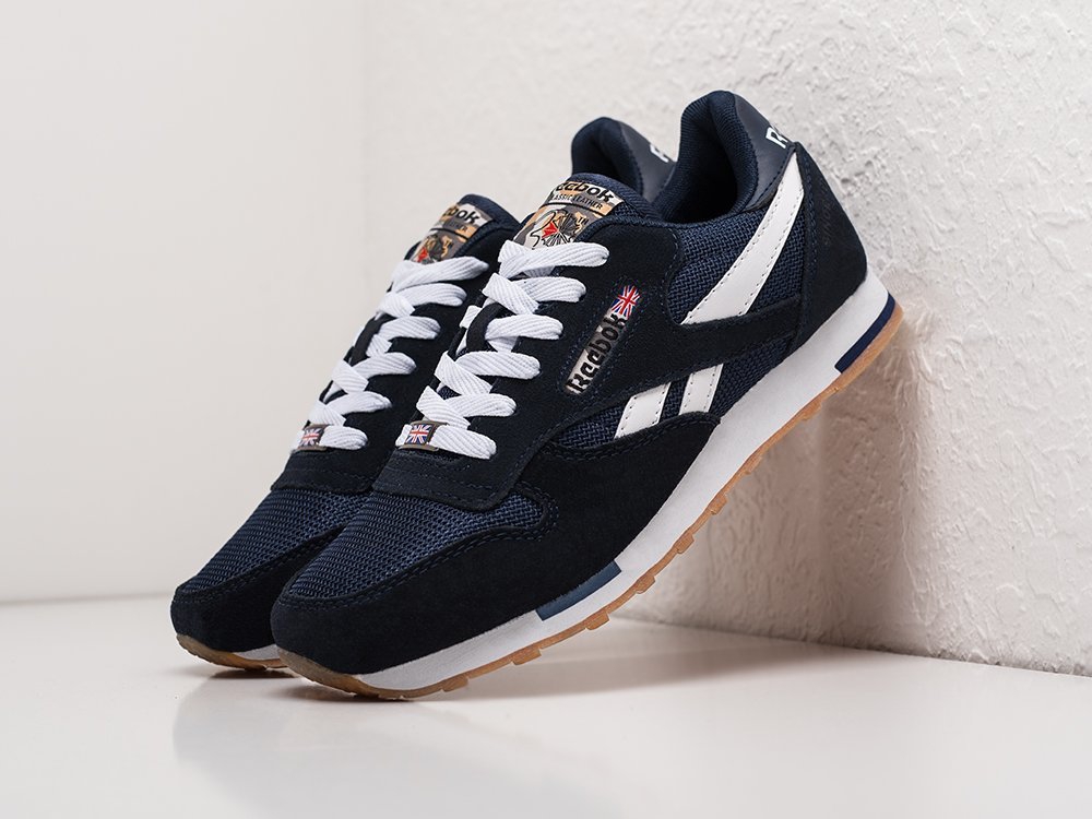 Reebok Classic Leather синие замша мужские (AR22608) - фото 2 Reebok Classic Leather синие замша мужские (AR22608) - фото 2