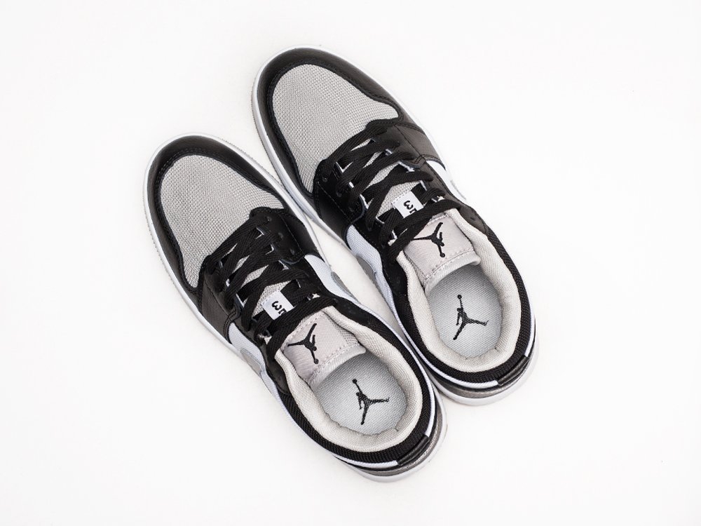 Nike Air Jordan 1 Low Black / Grey / White - фото 3