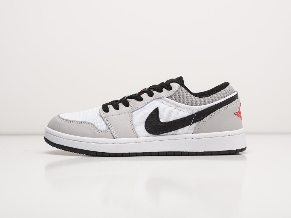 Nike Air Jordan 1 Low Grey / White / Black - фото 1