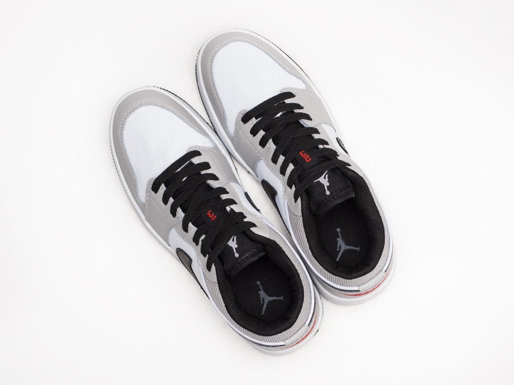 Nike Air Jordan 1 Low Grey / White / Black - фото 3