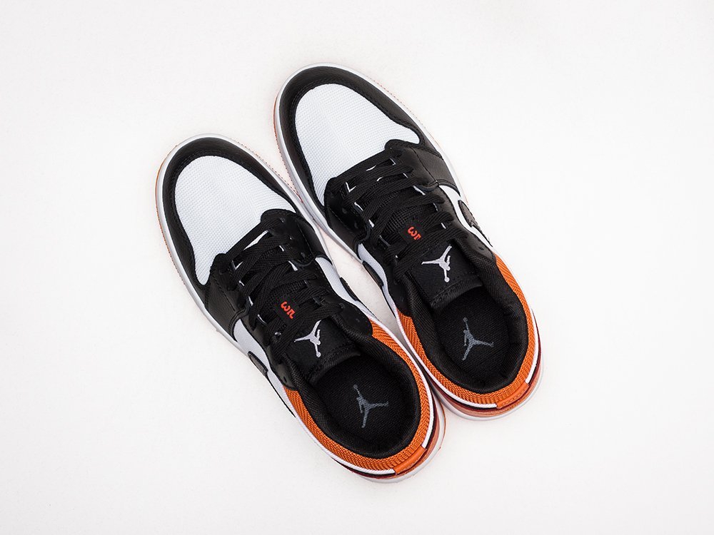 Nike Air Jordan 1 Low White / Black / Orange - фото 3