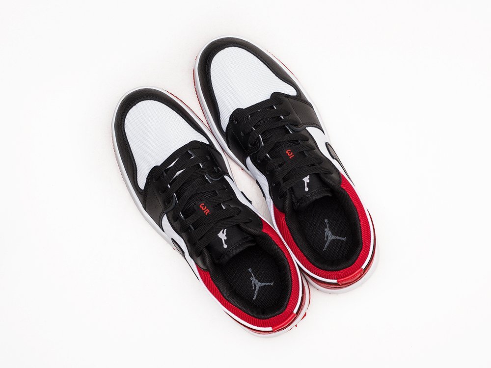 Nike Air Jordan 1 Low White / Black / Red - фото 3