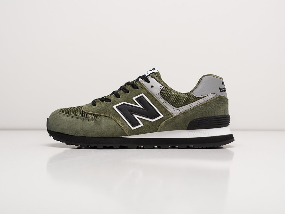 New Balance 574 зеленые замша мужские (AR22635) - фото 1 New Balance 574 зеленые замша мужские (AR22635) - фото 1