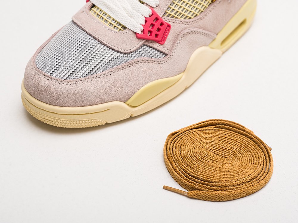 Nike Air Jordan 4 Retro SP Union - Guava Ice бежевые замша мужские (AR22637) - фото 4 Nike Air Jordan 4 Retro SP Union - Guava Ice бежевые замша мужские (AR22637) - фото 4