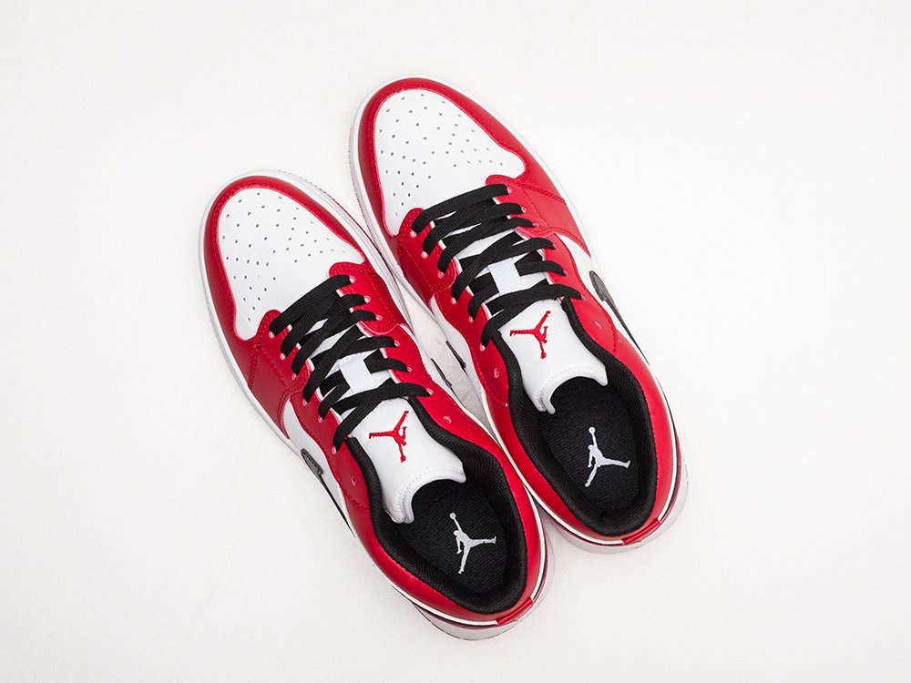 Мужские кроссовки Nike Air Jordan 1 Low Red / White / Black (40-45 размер) фото 3