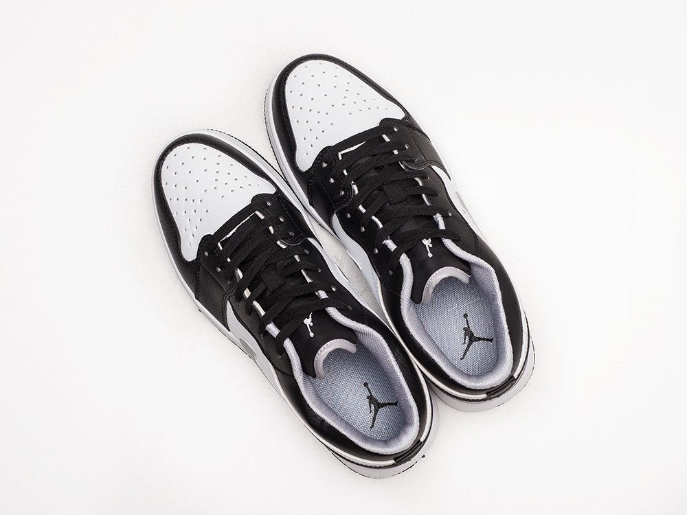 Nike Air Jordan 1 Low Black / White / Grey - фото 3