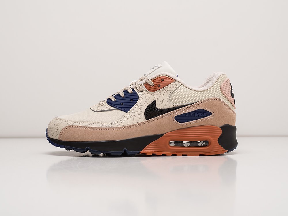 Nike Air Max 90 Camowabb бежевые кожа мужские (AR22736) - фото 1 Nike Air Max 90 Camowabb бежевые кожа мужские (AR22736) - фото 1