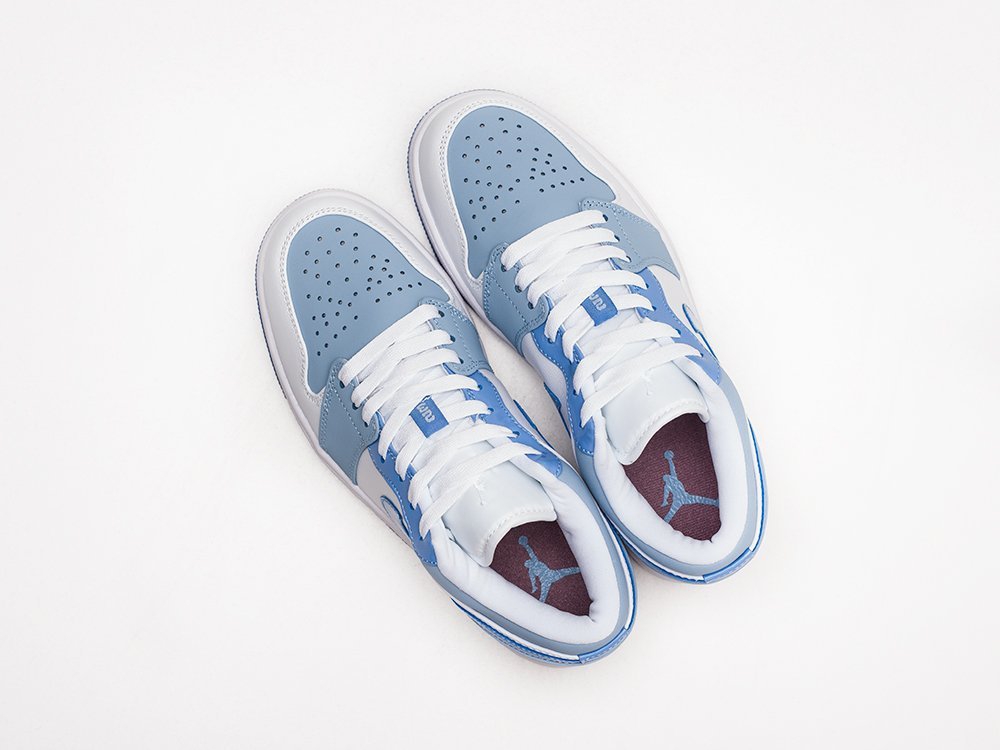 Nike Air Jordan 1 Low голубые кожа женские (AR22742) - фото 3