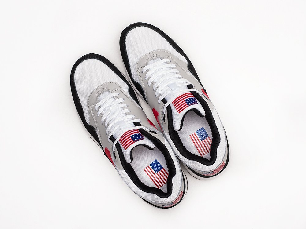 Nike Air Max 1 USA серые кожа мужские (AR22754) - фото 3 Nike Air Max 1 USA серые кожа мужские (AR22754) - фото 3