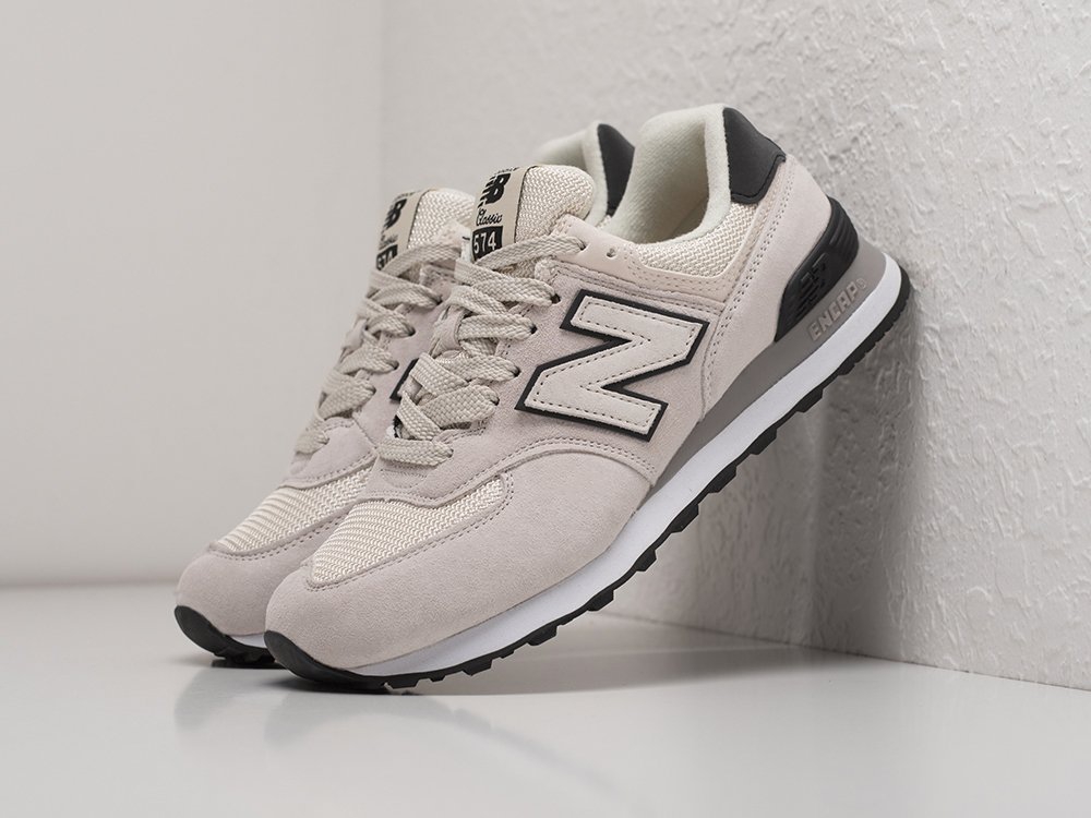 New Balance 574 белые замша женские (AR22764) - фото 2 New Balance 574 белые замша женские (AR22764) - фото 2