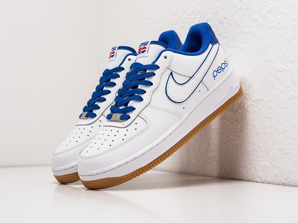 Nike Air Force 1 Low PEPSI белые кожа мужские (AR22802) - фото 2 Nike Air Force 1 Low PEPSI белые кожа мужские (AR22802) - фото 2