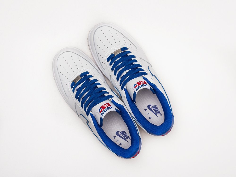 Nike Air Force 1 Low PEPSI белые кожа мужские (AR22802) - фото 3 Nike Air Force 1 Low PEPSI белые кожа мужские (AR22802) - фото 3