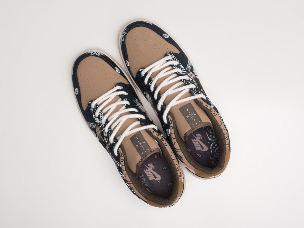 Nike SB Dunk Low x Travis Scott коричневые текстиль мужские (AR22818) - фото 3 Nike SB Dunk Low x Travis Scott коричневые текстиль мужские (AR22818) - фото 3