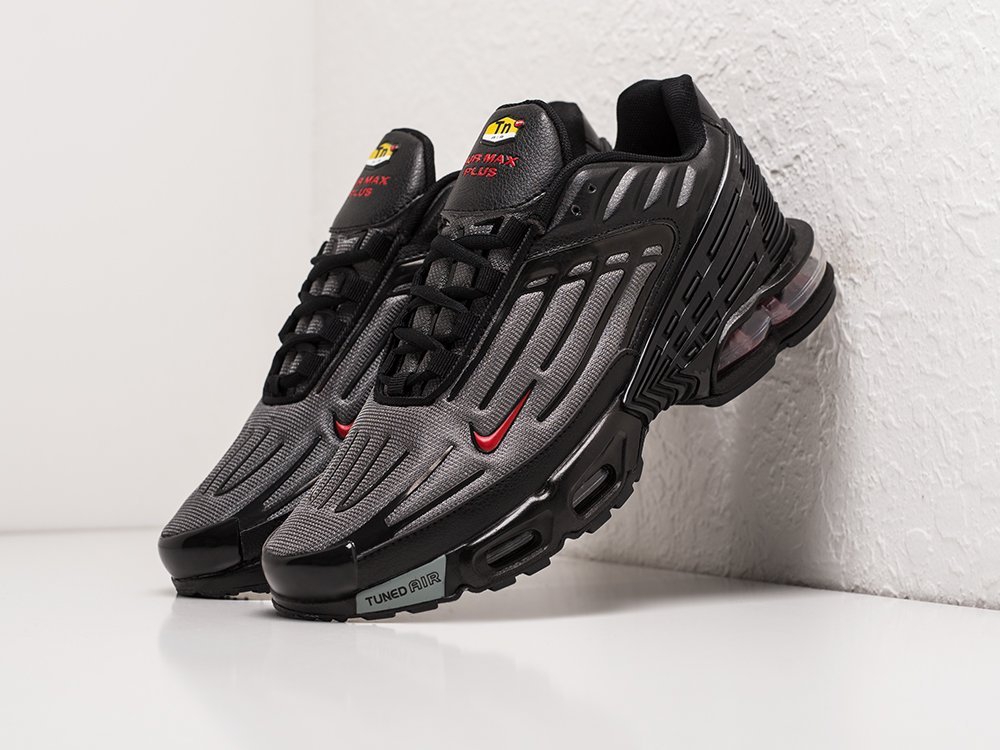 Nike Air Max Plus 3 серые текстиль мужские (AR22832) - фото 2