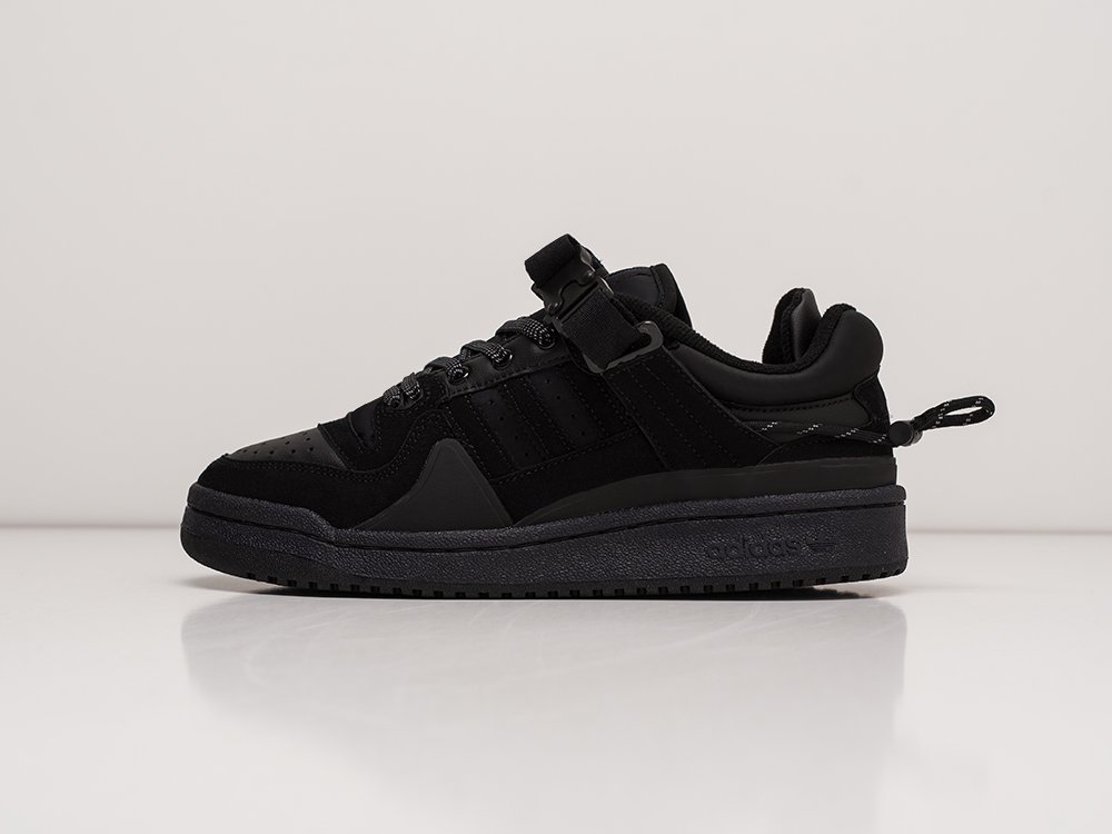Adidas x Bad Bunny x Forum Buckle Low черные замша мужские (AR22857) - фото 1 Adidas x Bad Bunny x Forum Buckle Low черные замша мужские (AR22857) - фото 1