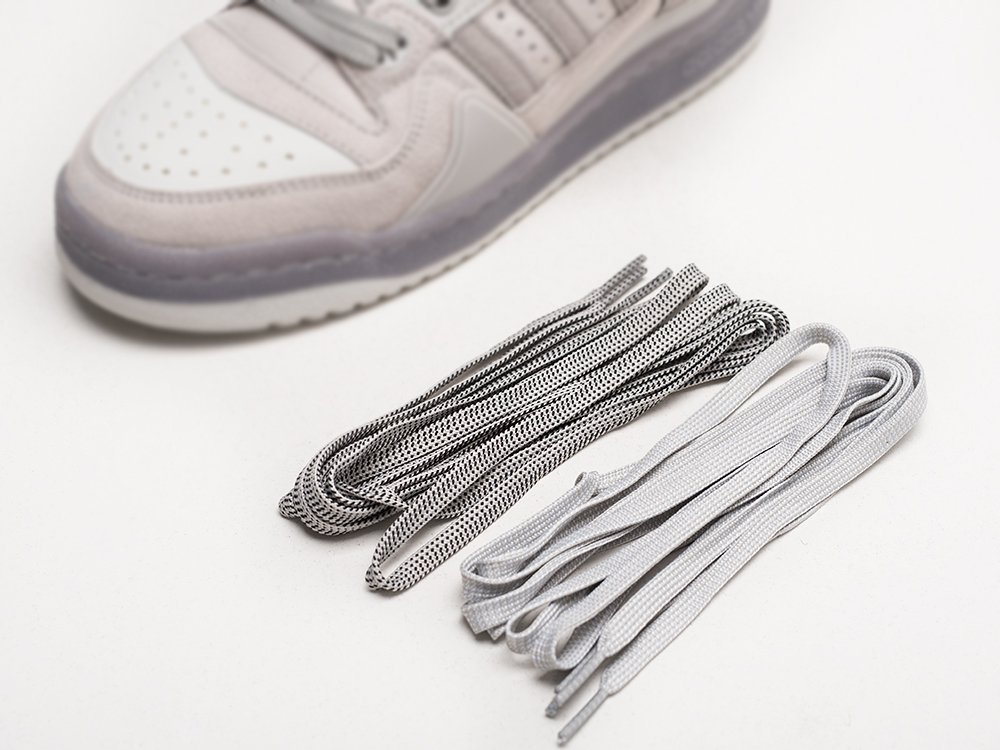 Adidas x Bad Bunny x Forum Buckle Low серые замша мужские (AR22858) - фото 4 Adidas x Bad Bunny x Forum Buckle Low серые замша мужские (AR22858) - фото 4