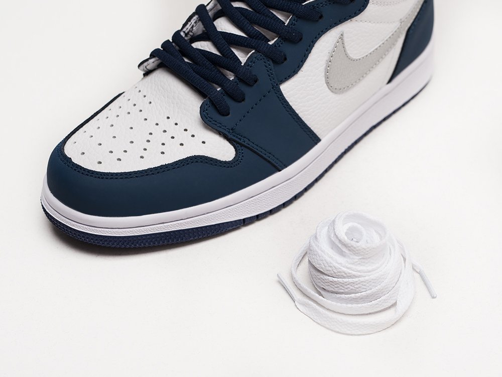 Nike Air Jordan 1 синие кожа мужские (AR22859) - фото 4