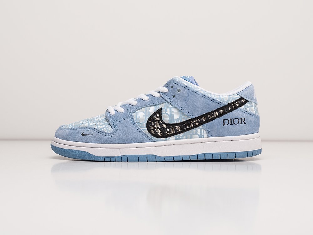 Nike Dior x SB Dunk Low WMNS голубые текстиль женские (AR22866) - фото 1 Nike Dior x SB Dunk Low WMNS голубые текстиль женские (AR22866) - фото 1