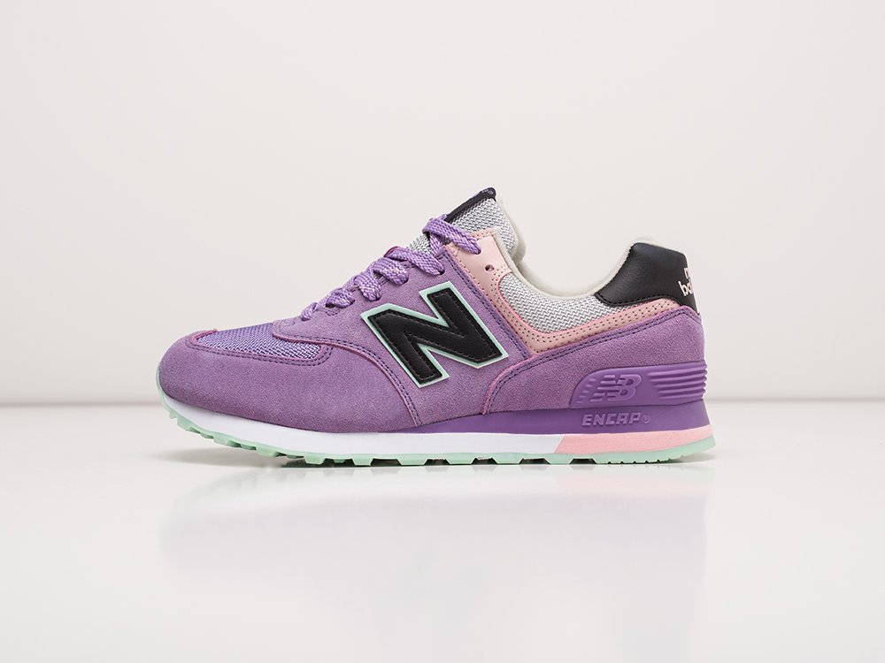 New Balance 574 WMNS фиолетовые кожа женские (AR22905) - фото 1 New Balance 574 WMNS фиолетовые кожа женские (AR22905) - фото 1