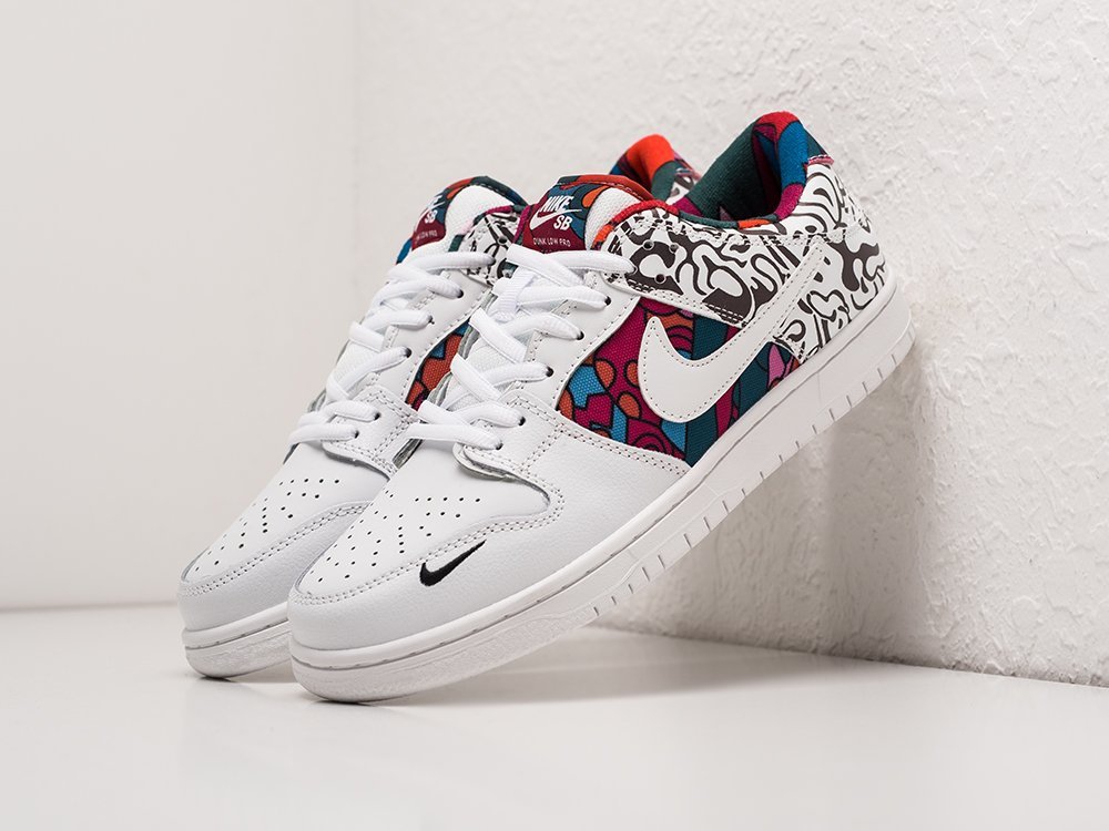 Nike x Parra SB Dunk Low белые замша мужские (AR22948) - фото 2 Nike x Parra SB Dunk Low белые замша мужские (AR22948) - фото 2