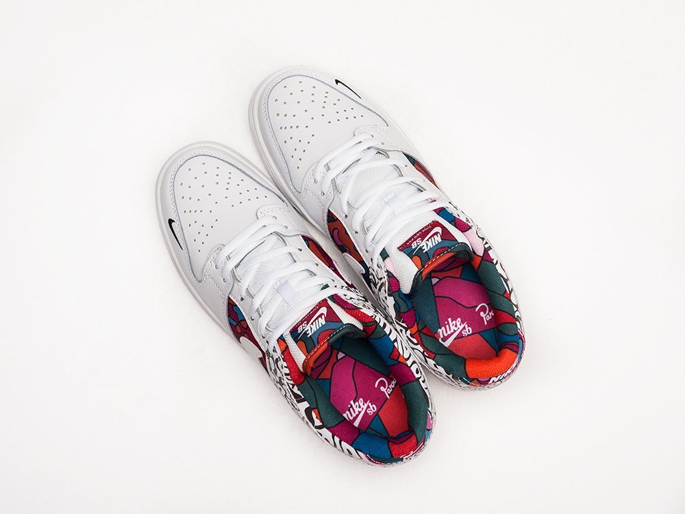 Nike x Parra SB Dunk Low белые замша мужские (AR22948) - фото 3 Nike x Parra SB Dunk Low белые замша мужские (AR22948) - фото 3