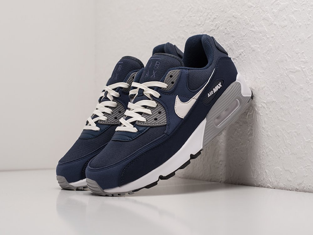 Nike Air Max 90 синие кожа мужские (AR22975) - фото 2 Nike Air Max 90 синие кожа мужские (AR22975) - фото 2