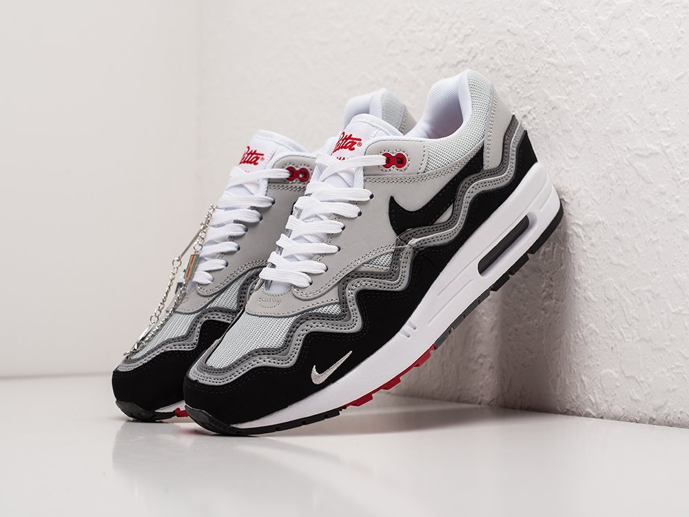 Nike Air Max 1 x Patta черные кожа мужские (AR22980) - фото 2 Nike Air Max 1 x Patta черные кожа мужские (AR22980) - фото 2