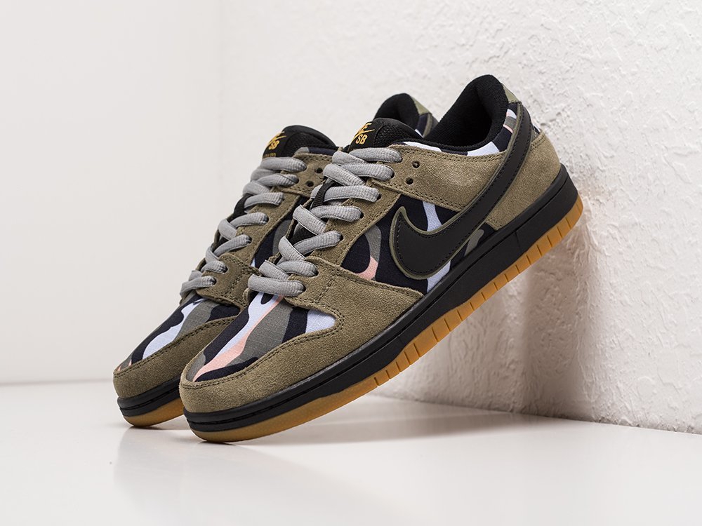 Nike SB Dunk Low зеленые замша мужские (AR22982) - фото 2 Nike SB Dunk Low зеленые замша мужские (AR22982) - фото 2