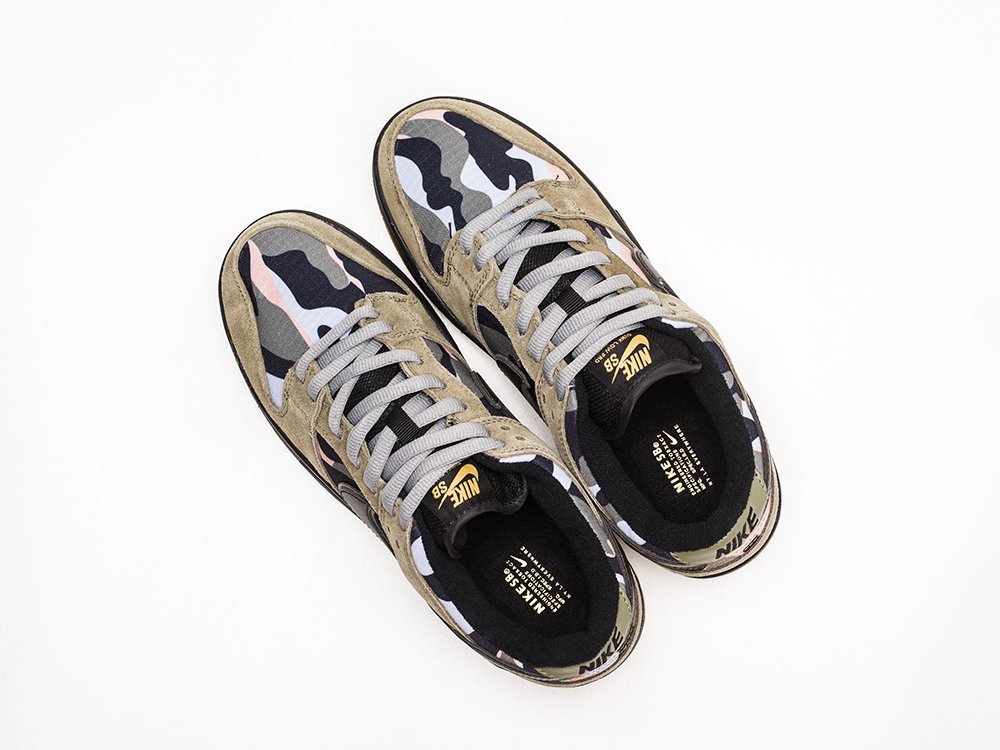 Nike SB Dunk Low зеленые замша мужские (AR22982) - фото 3 Nike SB Dunk Low зеленые замша мужские (AR22982) - фото 3