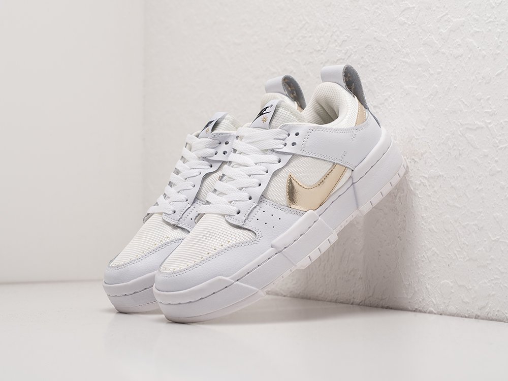 Nike SB Dunk Low Disrupt WMNS белые кожа женские (AR23215) - фото 2 Nike SB Dunk Low Disrupt WMNS белые кожа женские (AR23215) - фото 2