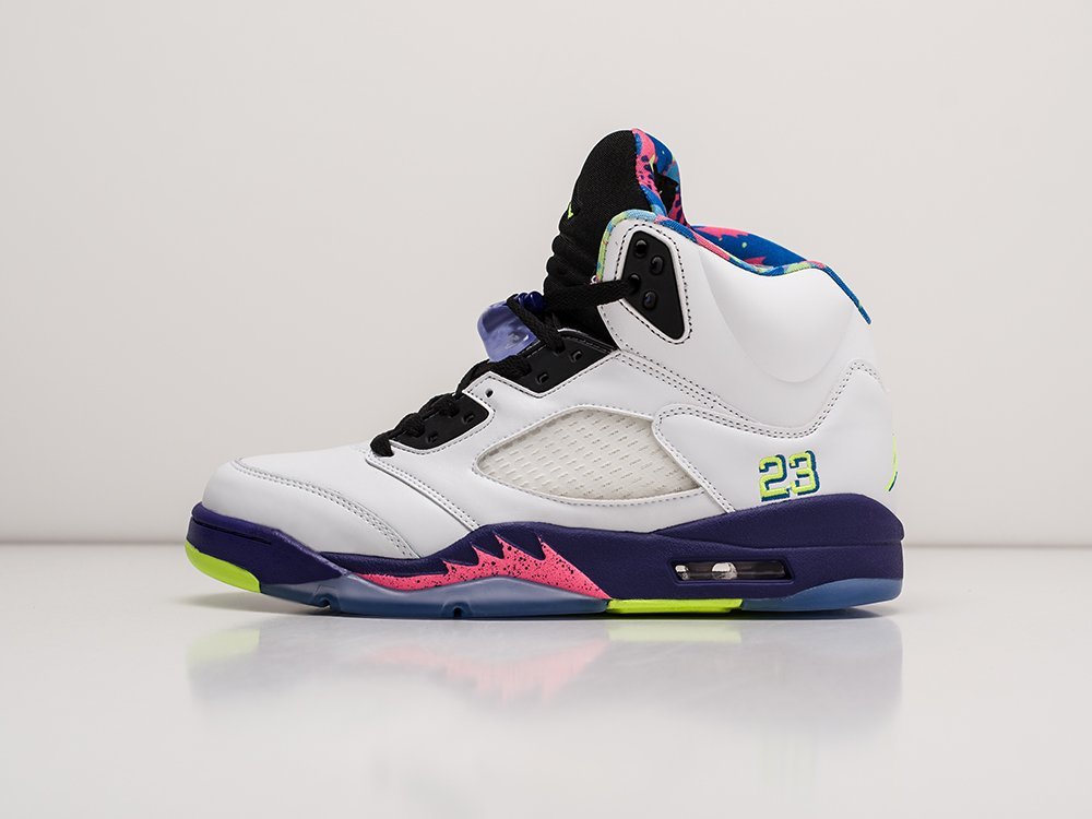 Nike Air Jordan 5 белые текстиль мужские (AR23222) - фото 1 Nike Air Jordan 5 белые текстиль мужские (AR23222) - фото 1