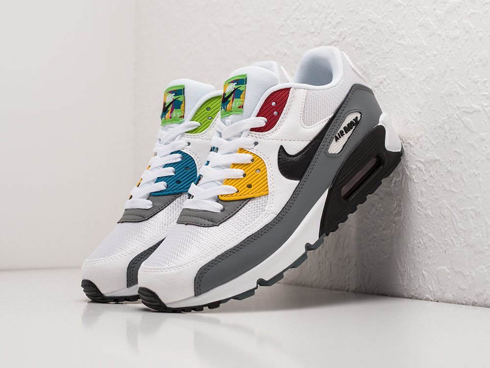 Nike Air Max 90 белые кожа мужские (AR23277) - фото 2 Nike Air Max 90 белые кожа мужские (AR23277) - фото 2