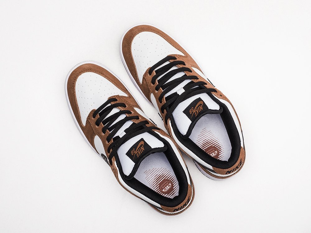 Nike SB Dunk Low коричневые замша мужские (AR23313) - фото 3 Nike SB Dunk Low коричневые замша мужские (AR23313) - фото 3