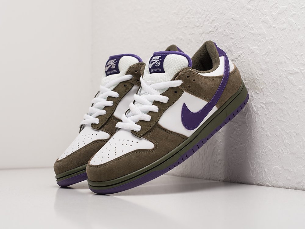 Nike SB Dunk Low White / Brown / Purple - фото 2