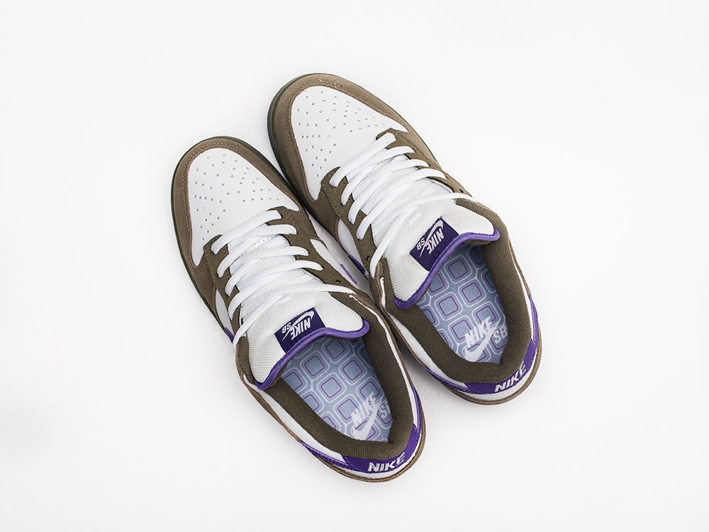 Nike SB Dunk Low коричневые кожа мужские (AR23315) - фото 3