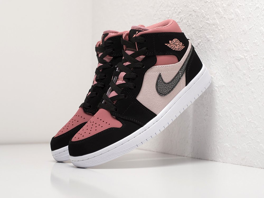 Nike Air Jordan 1 Mid WMNS Canyon Rust розовые кожа женские (AR23384) - фото 2